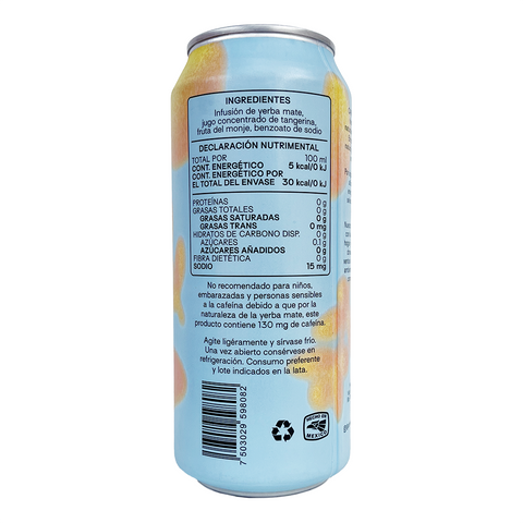 Capibara Yerba Mate Mandarina (Paquete de 12)